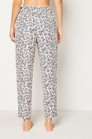 Pantalon Loutsi - Bleu marine et blanc