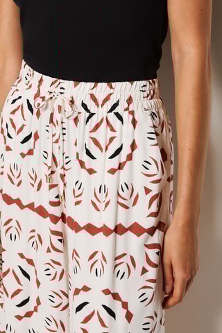 Pantalon Surie - Rouge brique et blanc