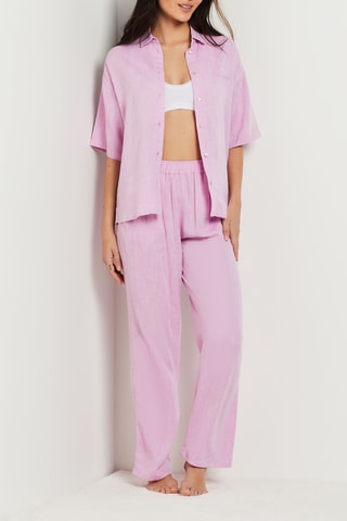 Pantalon en lin Bodes - Rose