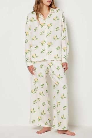 Pantalon en lin Citron - Ecru