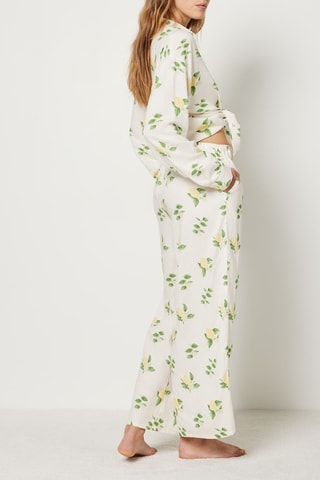 Pantalon en lin Citron - Ecru