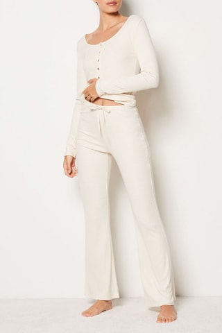 Pantalon taille haute Maura - Ecru