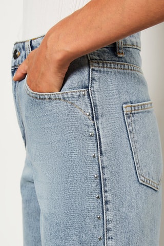 Jean 7/8 taille haute Ducas - Bleu roi