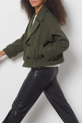 Caban en laine - Vert