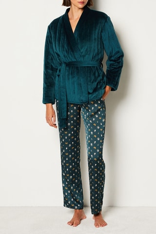 Veste portefeuille en velours Artica - Vert foncé