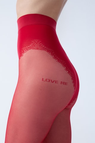 Collant Jeanne - Rouge