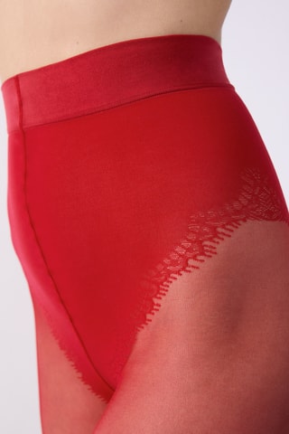 Collant Jeanne - Rouge