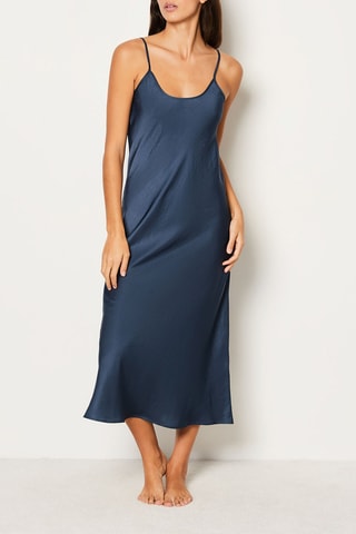 Chemise de nuit sans manches  - Sleep Well -  Bleu marine