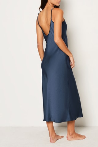 Chemise de nuit sans manches  - Sleep Well -  Bleu marine