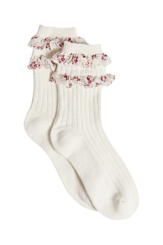 Chaussettes  - Woodland Escape -  Écru