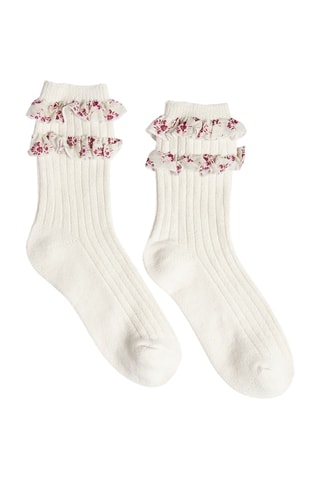 Chaussettes  - Woodland Escape -  Écru