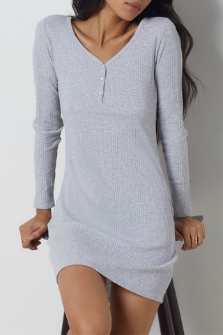 Chemise de nuit Coly - Gris clair
