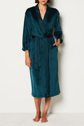 Déshabillé  - Warmy Chic -  Bleu canard