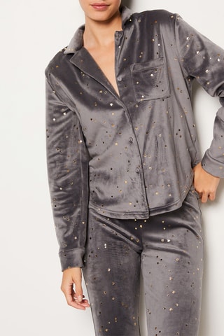 Chemise de pyjama  - Constellation -  Anthracite