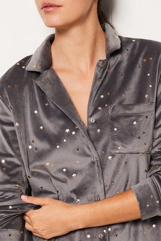 Chemise de pyjama  - Constellation -  Anthracite