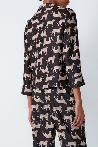 Chemise de pyjama Panthère - Noir