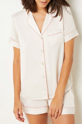 Chemise de pyjama Gia - Ecru
