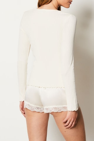 T-shirt de pyjama Lucile -  Blanc