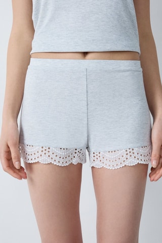 Short de pyjama Josephine - Gris clair