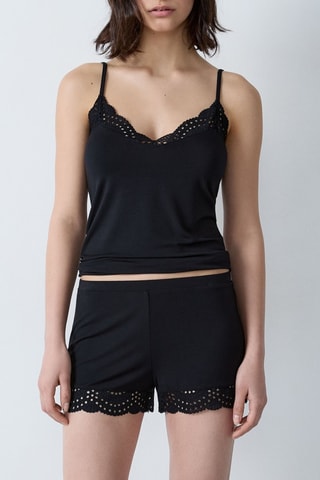 Short de pyjama Josephine - Noir