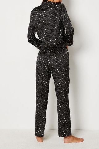 Pantalon de pyjama Polka Chic - Noir et blanc