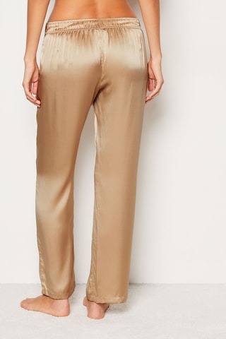 Pantalon de pyjama en soie Pearly - Saumon
