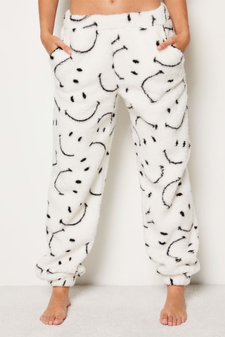 Pantalon de pyjama  - Smiley -  Écru