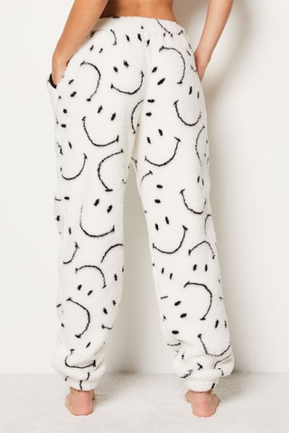 Pantalon de pyjama  - Smiley -  Écru