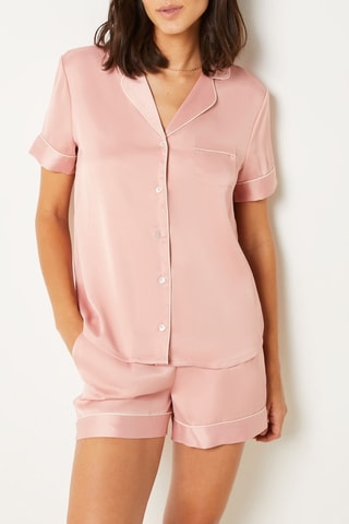 Short de pyjama Gia - Rose poudré