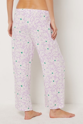 Pantalon de pyjama  - Palm Resort -  Lilas