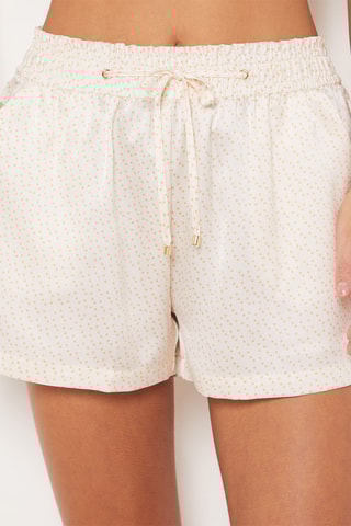 Short de pyjama Essentiels Chic -  Écru