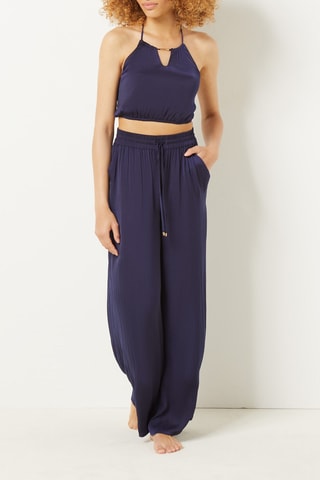 Top Blue Amalfi Cheeta - Bleu nuit