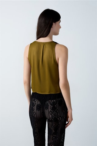 Top sans manches  - Modern Graphic -  Kaki