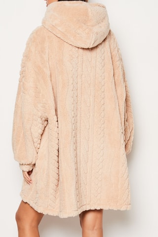 Robe sweat à capuche Maryme - Beige