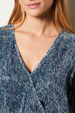 Robe midi Leonie - Bleu vert