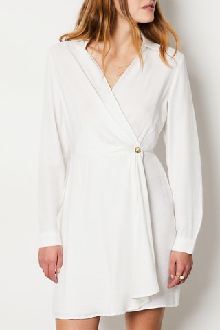Robe portefeuille Gimme - Ecru