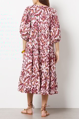 Robe Aliciimp - Rouge brique et blanc