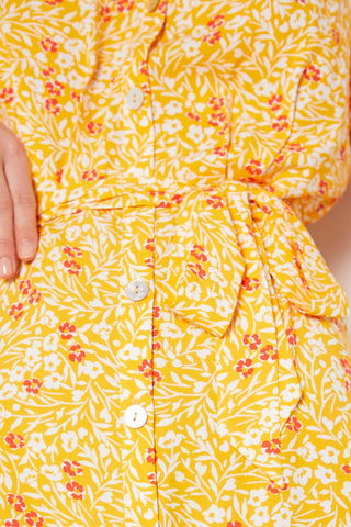 Robe chemise - Jaune