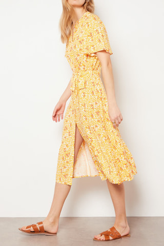 Robe chemise - Jaune