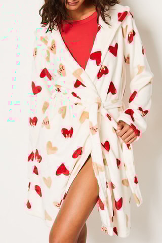 Peignoir à capuche Ginia - Ecru