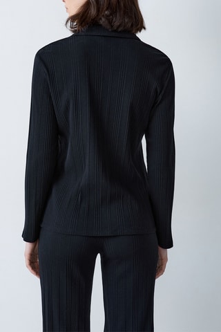 Chemisier de pyjama Coly - Noir