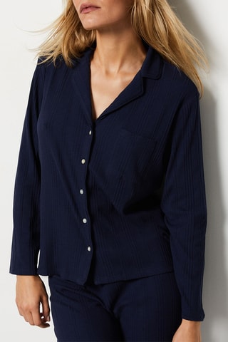 Chemisier de pyjama Coly - Bleu marine