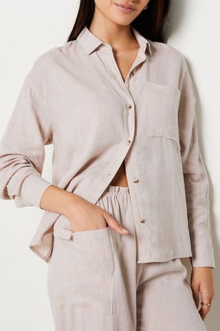 Chemisier en lin Sonny - Beige