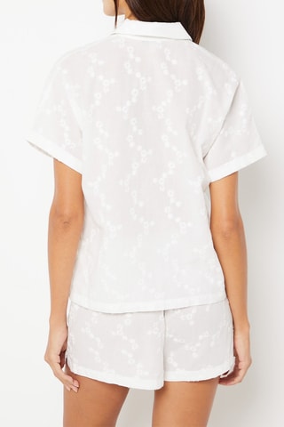 Chemisier de pyjama Destiny - Blanc