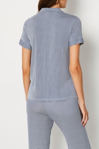 Chemisier Molly Stripes - Bleu marine