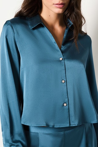 Chemisier Marisa - Bleu canard