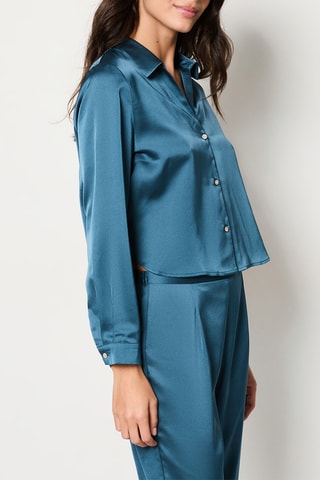 Chemisier Marisa - Bleu canard