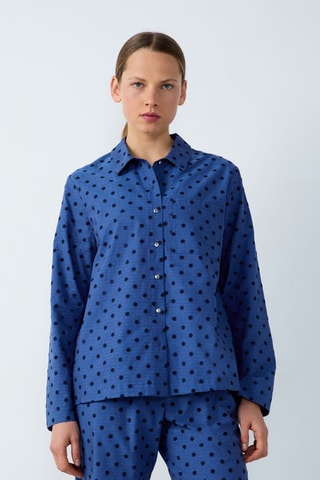 Chemisier - Bleu cobalt