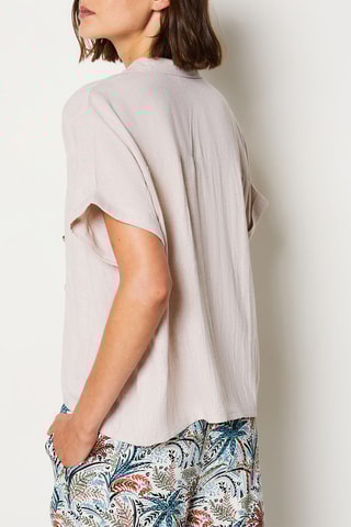 Chemisier de pyjama en lin Sonny - Beige