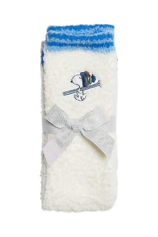 Chaussettes Snoopy Snoopy et les Peanuts Fethi - Bleu marine et blanc